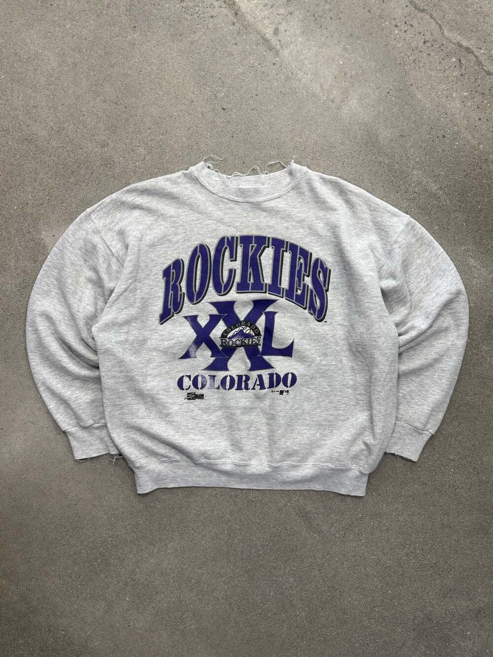 Vintage 1990 Salem Sportswear Colorado Rockies MLB Crewneck Sweatshirt - M